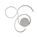 Lámpara de pared con LED en metal pintado de diseño moderno - Trella Viadurini