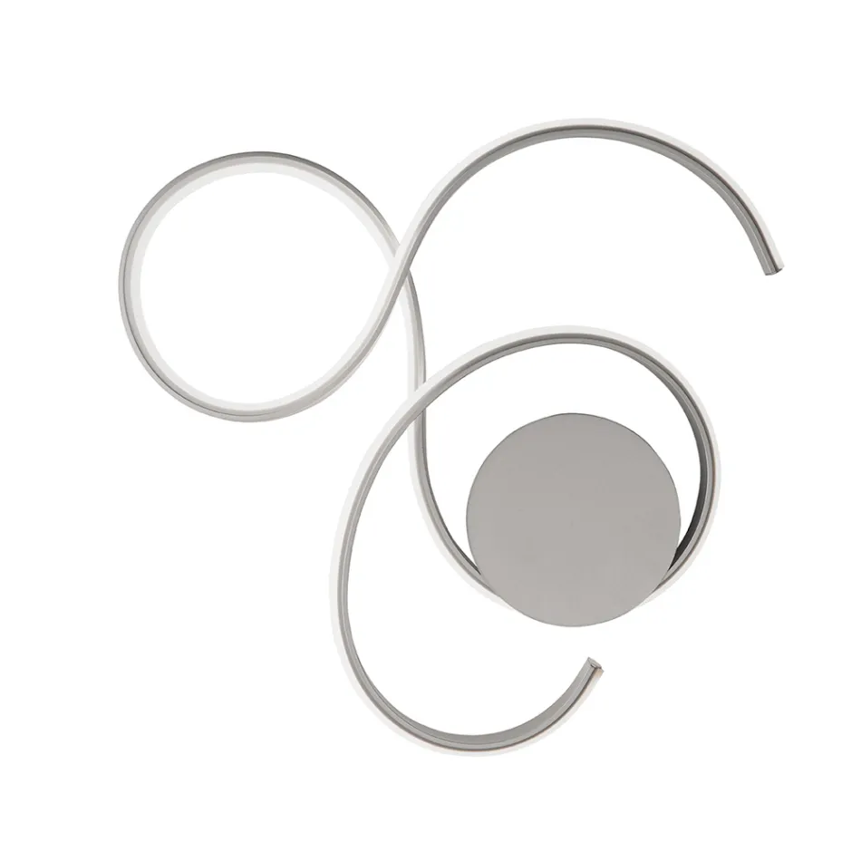 Lámpara de pared con LED en metal pintado de diseño moderno - Trella Viadurini