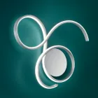 Lámpara de pared con LED en metal pintado de diseño moderno - Trella Viadurini