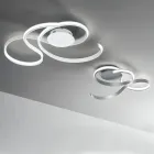 Lámpara de pared con LED en metal pintado de diseño moderno - Trella Viadurini