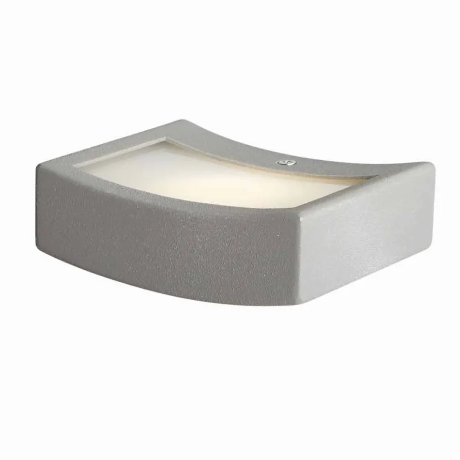 Lámpara de pared de acero diseño moderno Ø13xh.3,5xsp.10 cm Osea Viadurini