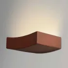 Lámpara de pared de acero diseño moderno Ø13xh.3,5xsp.10 cm Osea Viadurini