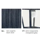 Lámpara de pared de aluminio fabricada en Italia, Aquilina Viadurini