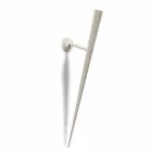 Lámpara de pared en metal pintado con LED integrado Made in Italy - Throne Viadurini