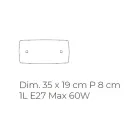 Lámpara de pared de vidrio de nácar soplado a mano en Venecia - Cristal Viadurini