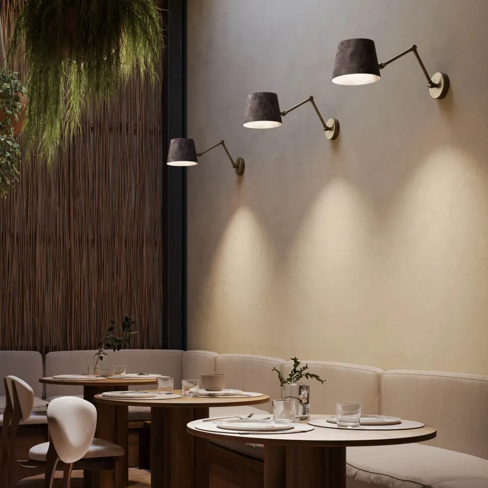 Reporter Il Fanale lámpara de pared industrial orientable Viadurini