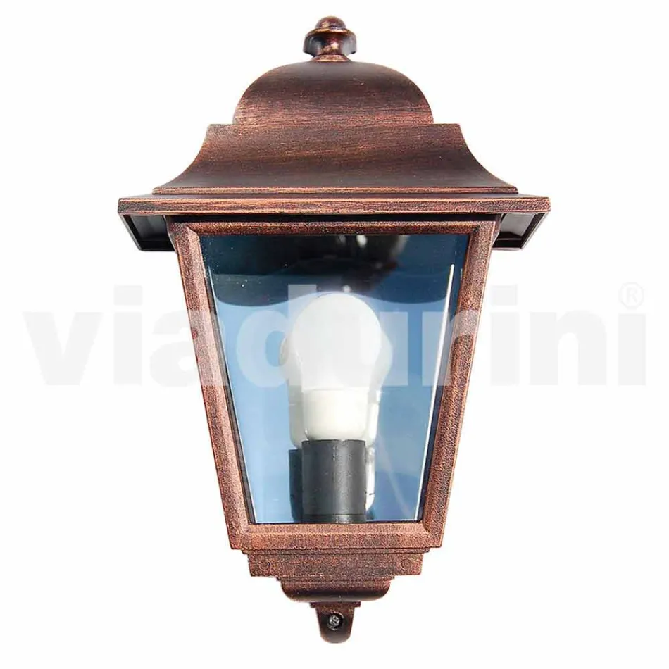 Lámpara de pared de aluminio para exterior fabricada en Italia, Aquilina Viadurini