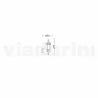 Aplique de exterior de aluminio fabricado en Italia, Anika. Viadurini