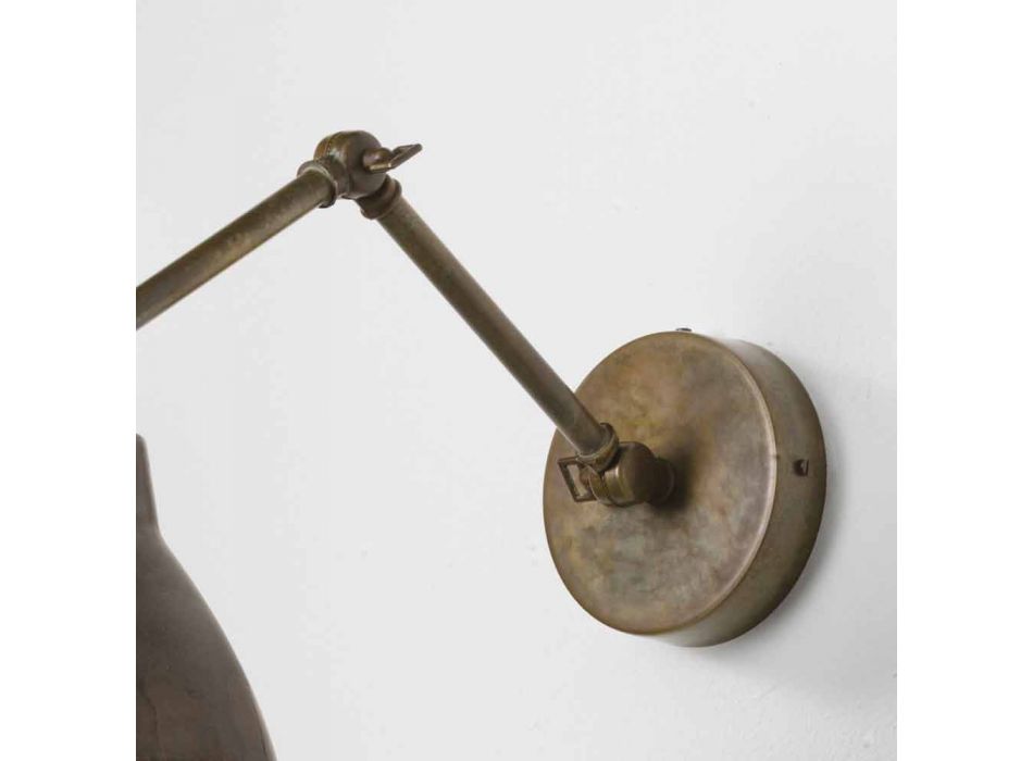 lámpara de pared ajustable en hierro Loft Il Fanale Viadurini