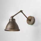 lámpara de pared ajustable en hierro Loft Il Fanale Viadurini