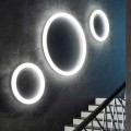 Lámpara de pared LED redonda moderna Made in Italy en polietileno - Slide Giotto