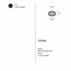 lámpara de techo moderna en acero pintado, Ø48xH 35 cm, heila Viadurini