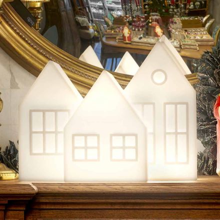 Lámpara de mesa Casette Led Blanco o Rojo Diseño Slide Made in Italy - Kolme Viadurini