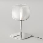 Lámpara de mesa con estructura de metal brillante Made in Italy - Donatina Viadurini