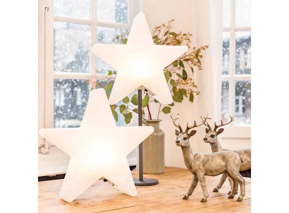 Lámpara de mesa Star de diseño moderno con o sin pedestal - Littlestar Viadurini