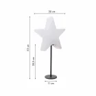Lámpara de mesa Star de diseño moderno con o sin pedestal - Littlestar Viadurini