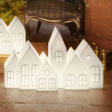 Lámpara de sobremesa de diseño con Led blanco o rojo Casas Design Slide - Kuusi Viadurini