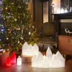 Lámpara de sobremesa de diseño con Led blanco o rojo Casas Design Slide - Kuusi Viadurini