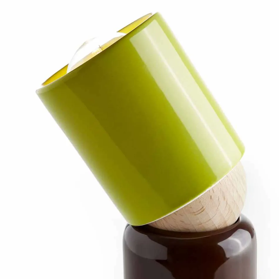 Lámpara de mesa de cerámica de diseño moderno hecha en Italia Asia Viadurini