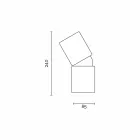 Lámpara de mesa de cerámica de diseño moderno hecha en Italia Asia Viadurini