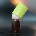 Lámpara de mesa de cerámica de diseño moderno hecha en Italia Asia Viadurini