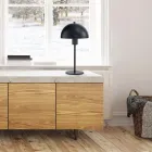 Lámpara de mesa en acero pintado en diferentes acabados - Giulia Viadurini