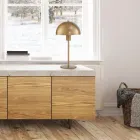 Lámpara de mesa en acero pintado en diferentes acabados - Giulia Viadurini