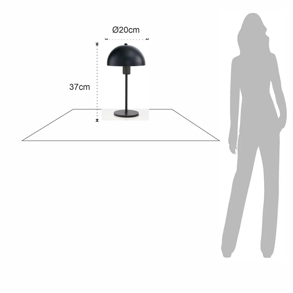 Lámpara de mesa en acero pintado en diferentes acabados - Giulia Viadurini
