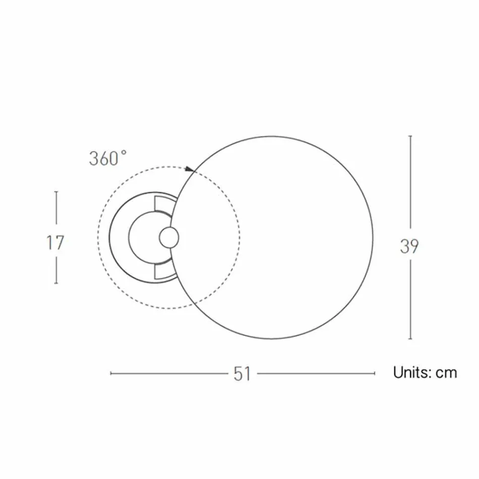 Lámpara de mesa en metal cromado o negro con LED Made in Italy - Orlando Viadurini