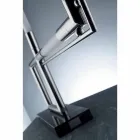 Lámpara de mesa de latón y resina con base de mármol Made in Italy - Quizza Viadurini