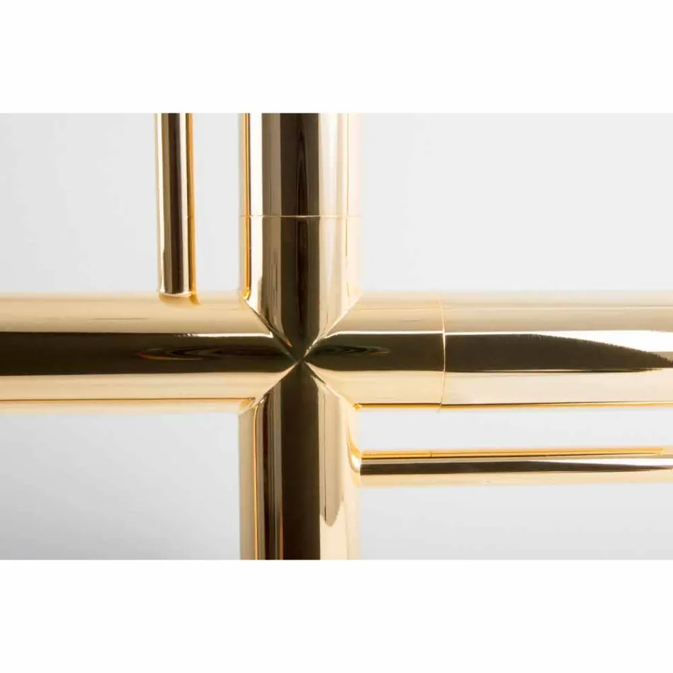 Lámpara de mesa de latón y resina con base de mármol Made in Italy - Quizza Viadurini