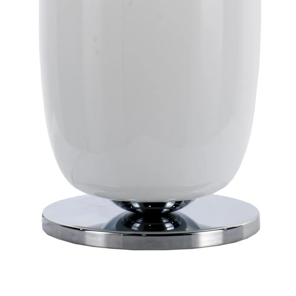 Lámpara de mesa de vidrio soplado a mano en Venecia 16 22 cm - Bambú Viadurini