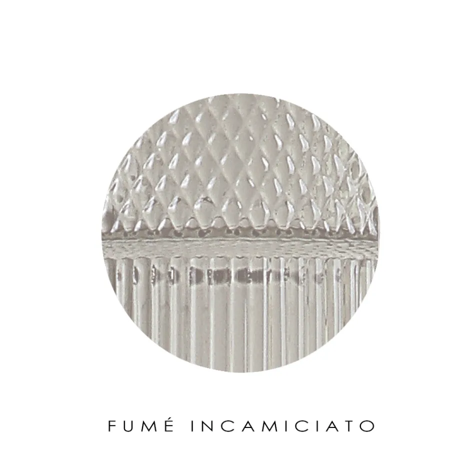 Lámpara de mesa en vidrio soplado a mano en Venecia y metal - Satomi Viadurini