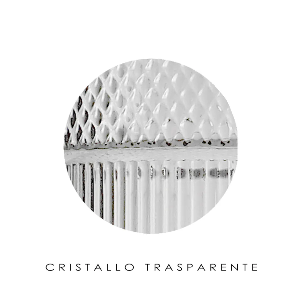 Lámpara de mesa en vidrio soplado a mano en Venecia y metal - Satomi Viadurini