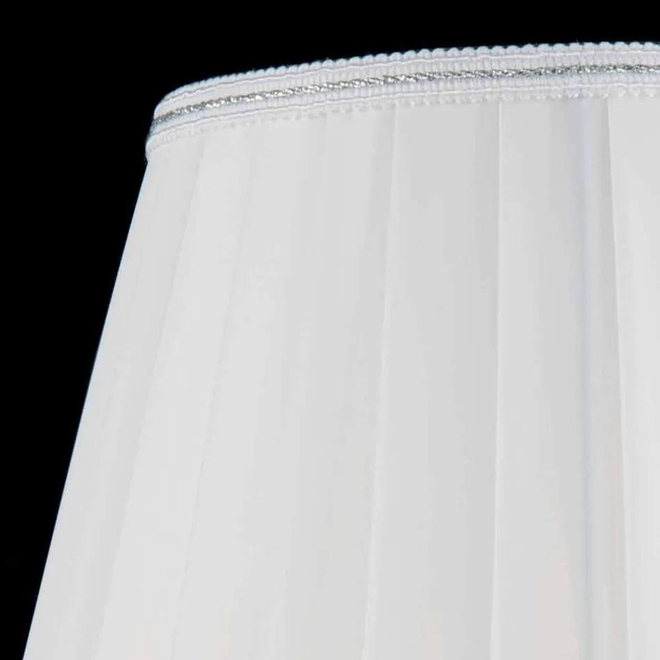 Lámpara en el vector de cristal transparente y cristal Ivy, fabricado en Italia Viadurini