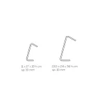 Lámpara de sobremesa Led Crystal Acrílico Doblado Laser Decor - Possett Viadurini