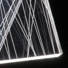 Lámpara de sobremesa Led Crystal Acrílico Doblado Laser Decor - Possett Viadurini