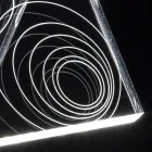 Lámpara de sobremesa Led Crystal Acrílico Doblado Laser Decor - Possett Viadurini