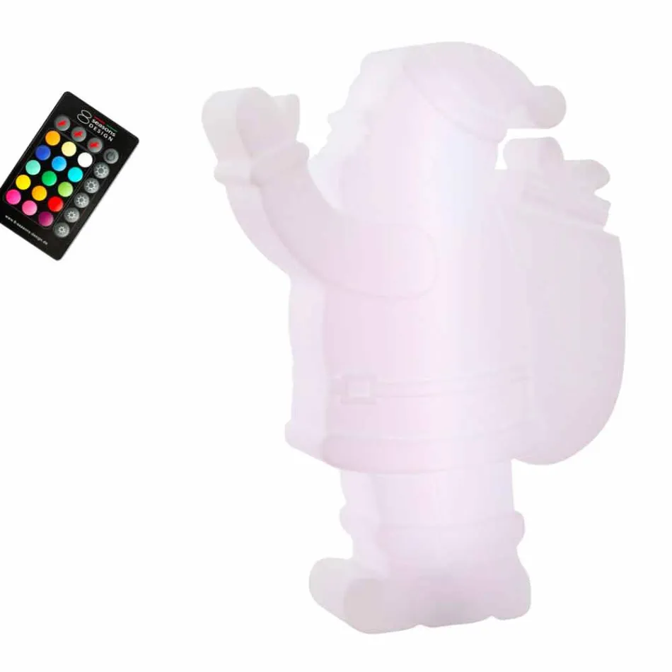 Lámpara de mesa LED de diseño moderno en forma de Papá Noel - Babbostar Viadurini