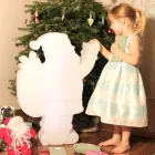 Lámpara de mesa LED de diseño moderno en forma de Papá Noel - Babbostar Viadurini