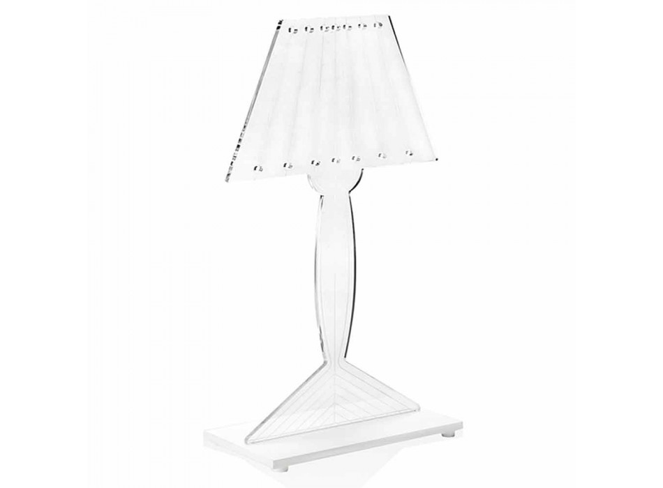 Lámpara de mesa en forma, Ferla plexiglass LED light Viadurini
