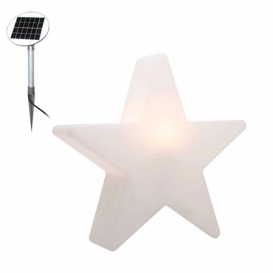 Lámpara de mesa de polietileno solar o LED Star Design - Ringostar Viadurini