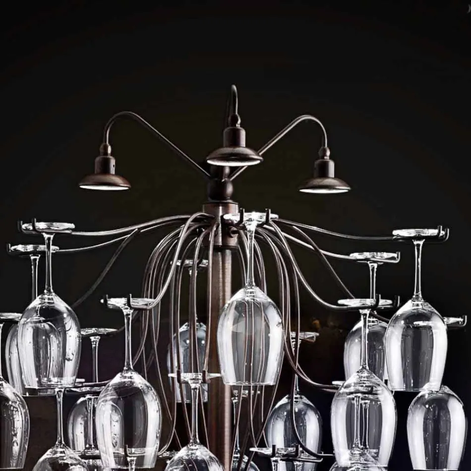 Lámpara de pie 30 vasos Sauvignon alza Viadurini