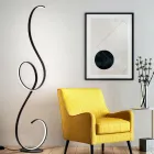 Lámpara de pie LED con estructura de metal pintado Design-Clack Viadurini