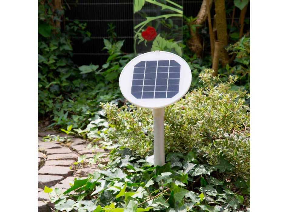 Lámpara de Pie de Energía Solar o Led Diseño Redondo de Colores - Globostar Viadurini