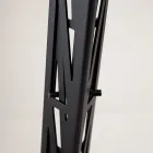 Lámpara de pie extensible Diseño de escalera de aluminio negro mate - Vigilante Viadurini