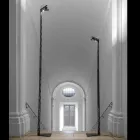 Lámpara de pie extensible Diseño de escalera de aluminio negro mate - Vigilante Viadurini