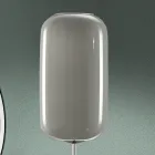 Lámpara de pie de vidrio veneciano soplado a mano - Bambú Viadurini