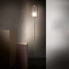 Lámpara de pie de vidrio veneciano soplado a mano - Bambú Viadurini