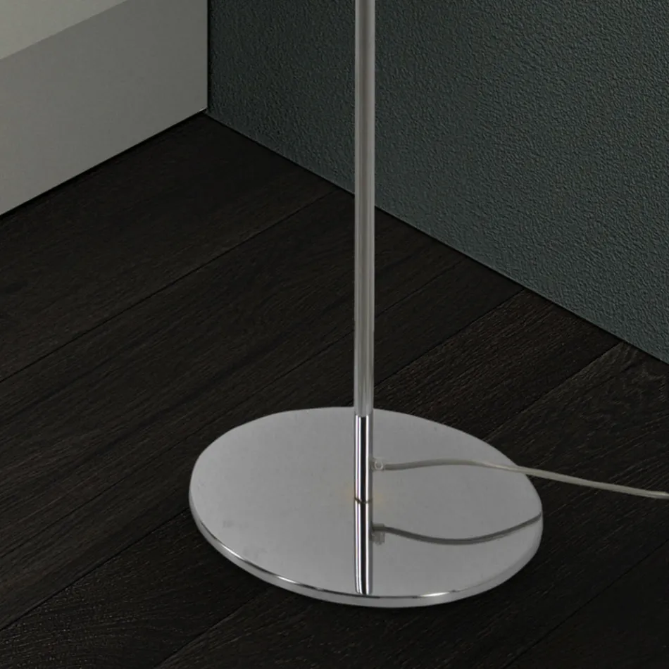 Lámpara de pie de vidrio veneciano soplado a mano - Bambú Viadurini